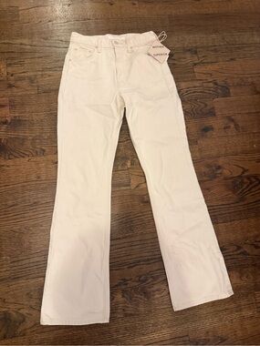 MOTHER White Bootcut Jeans (The Scooter Skimp Jeans in Natural Selection